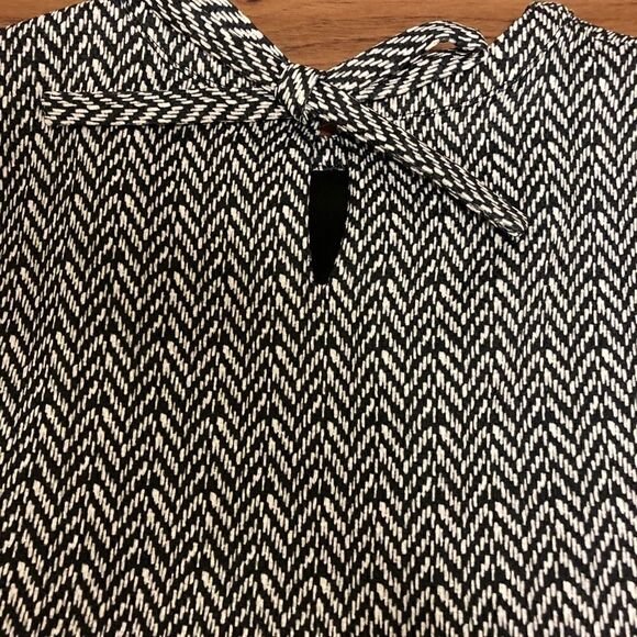 Flowers & Still Girls Long Sleeve Dress Houndstooth with Embroidery and Appliqué - Picture 4 of 5